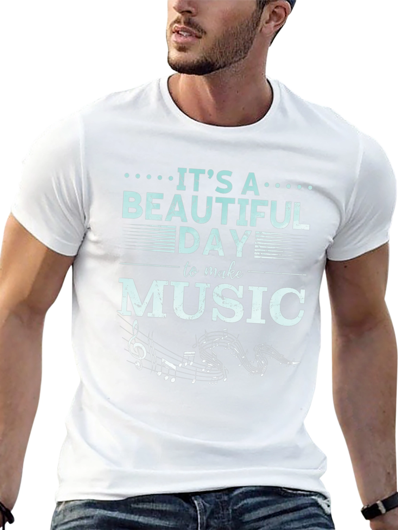 Its a Beautiful Day for Music Graphic Tee