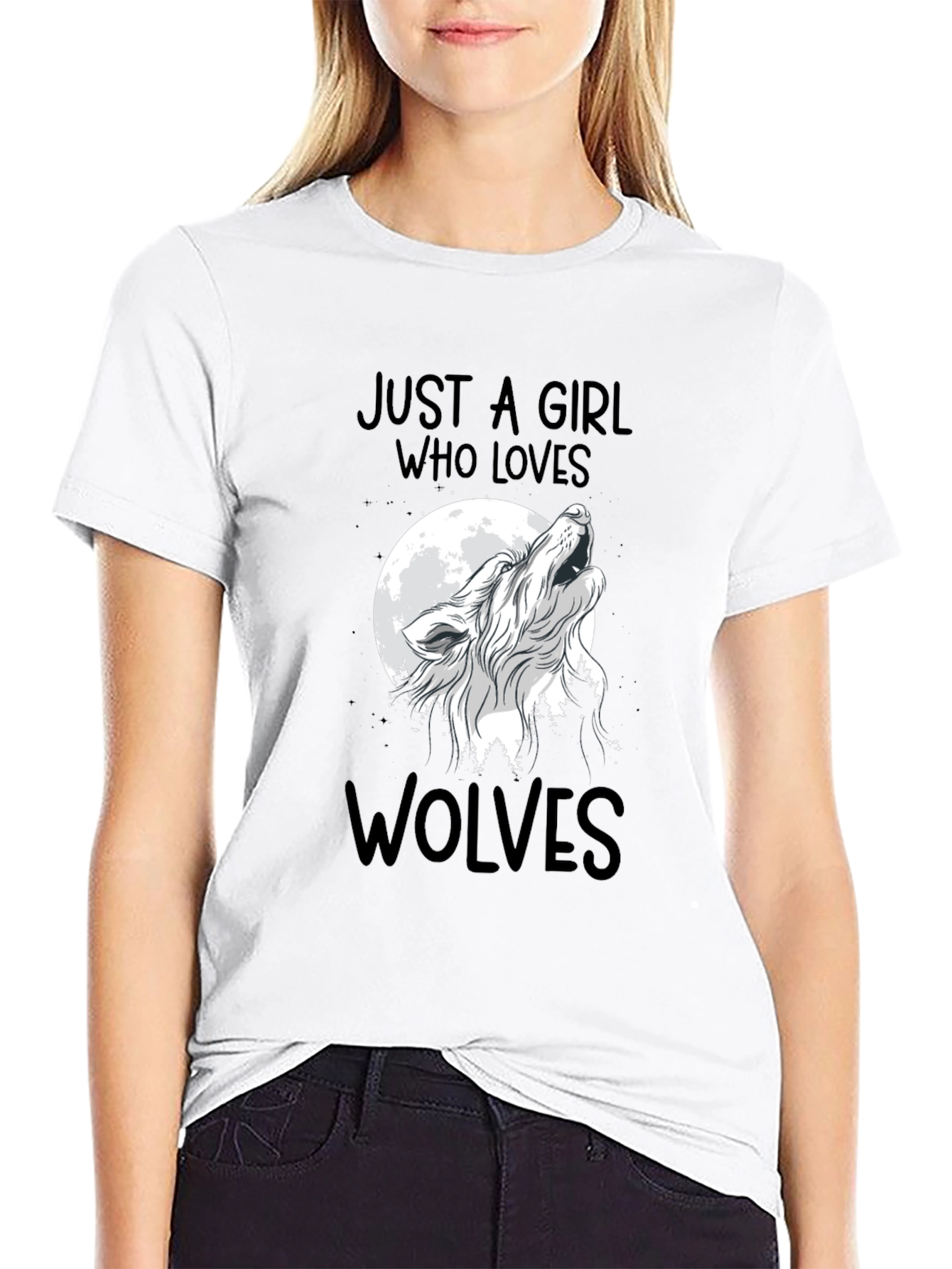Just A Girl Who Loves Wolves T-Shirt