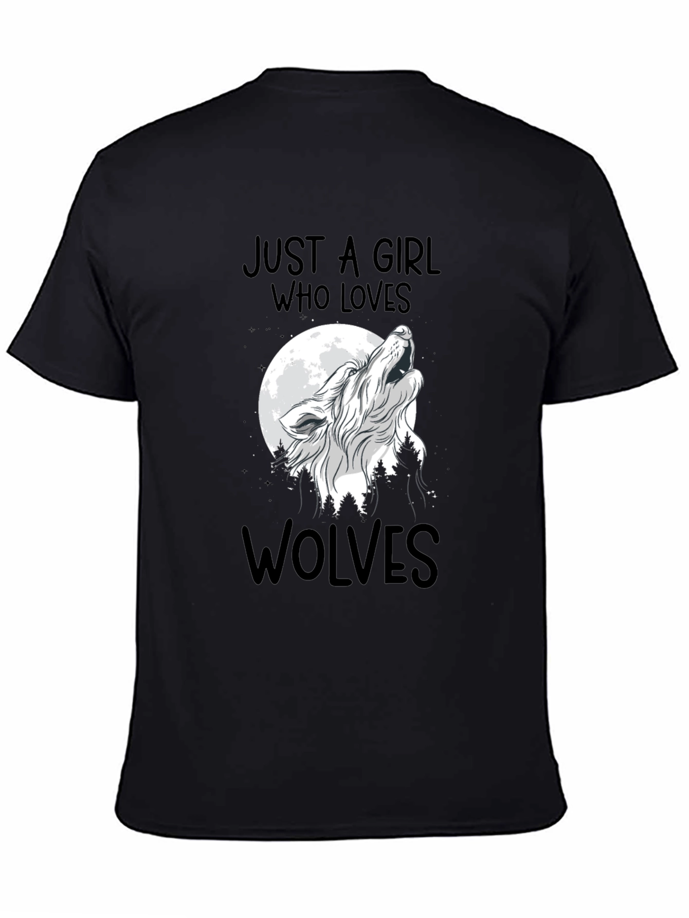 Just A Girl Who Loves Wolves T-Shirt