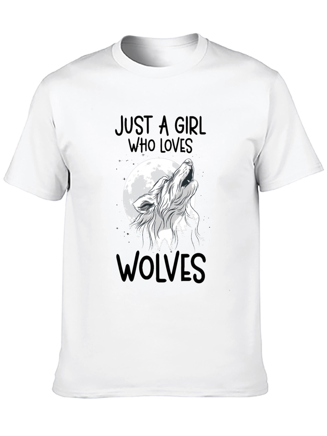 Just A Girl Who Loves Wolves T-Shirt