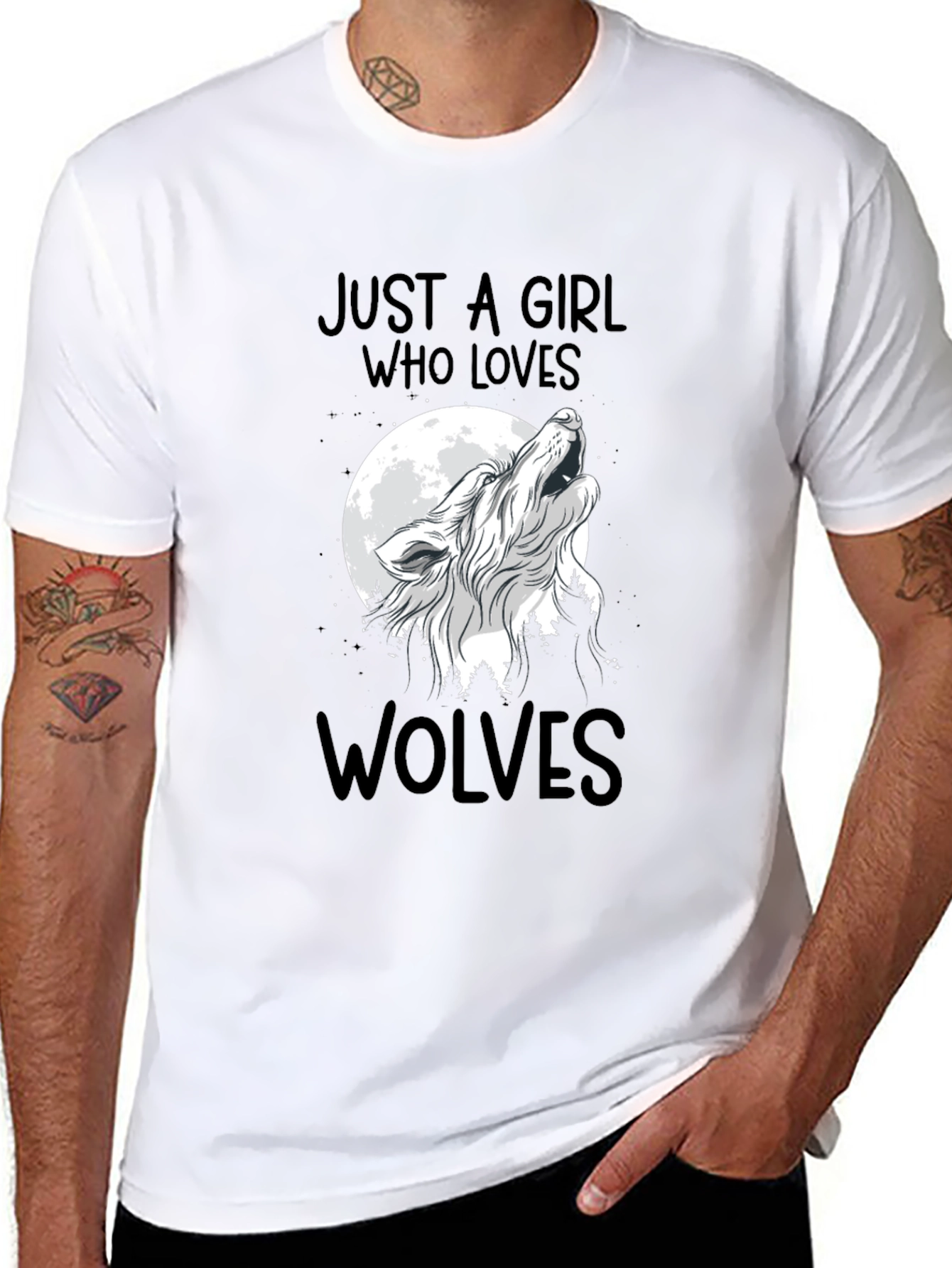 Just A Girl Who Loves Wolves T-Shirt