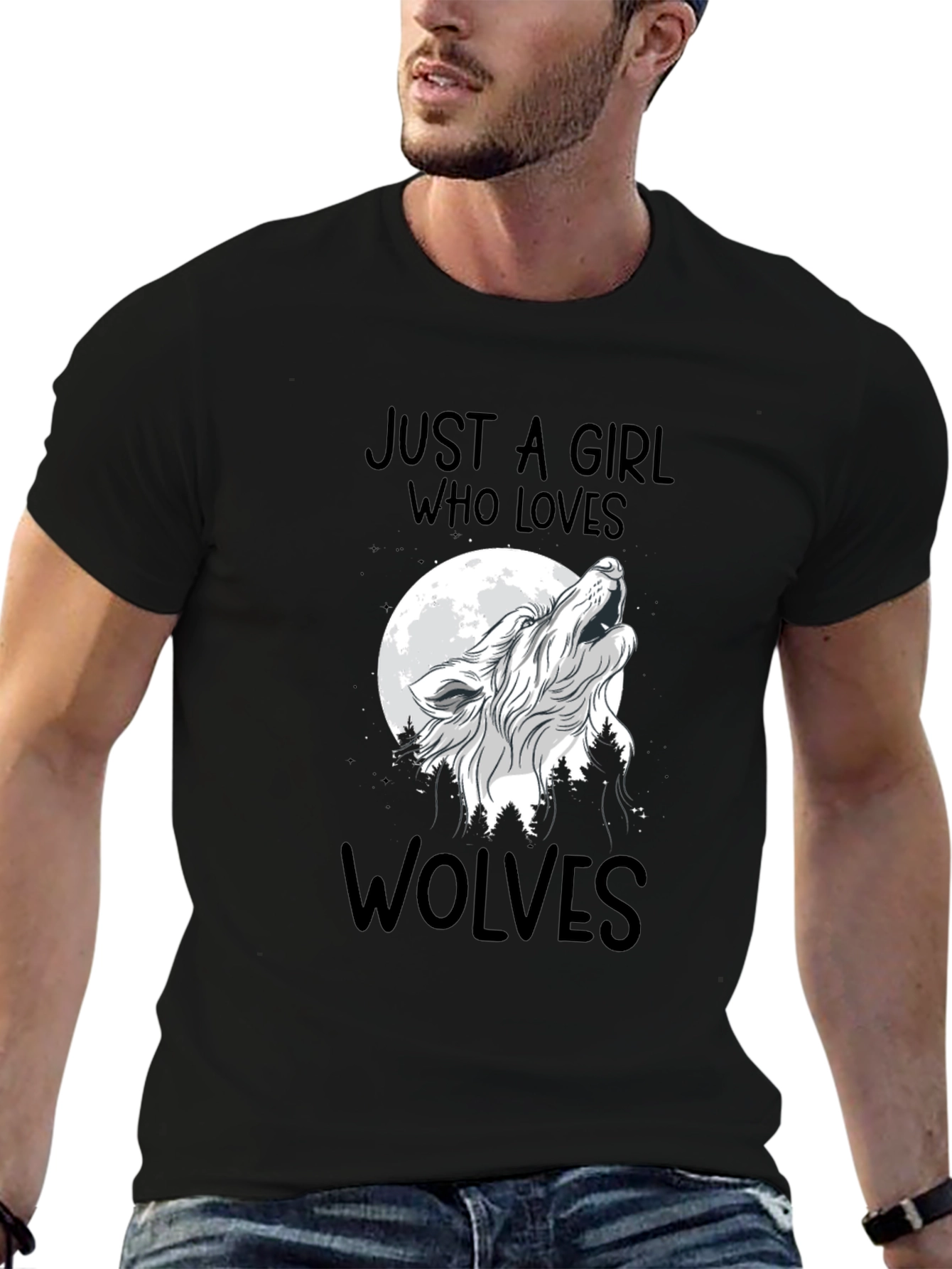 Just A Girl Who Loves Wolves T-Shirt