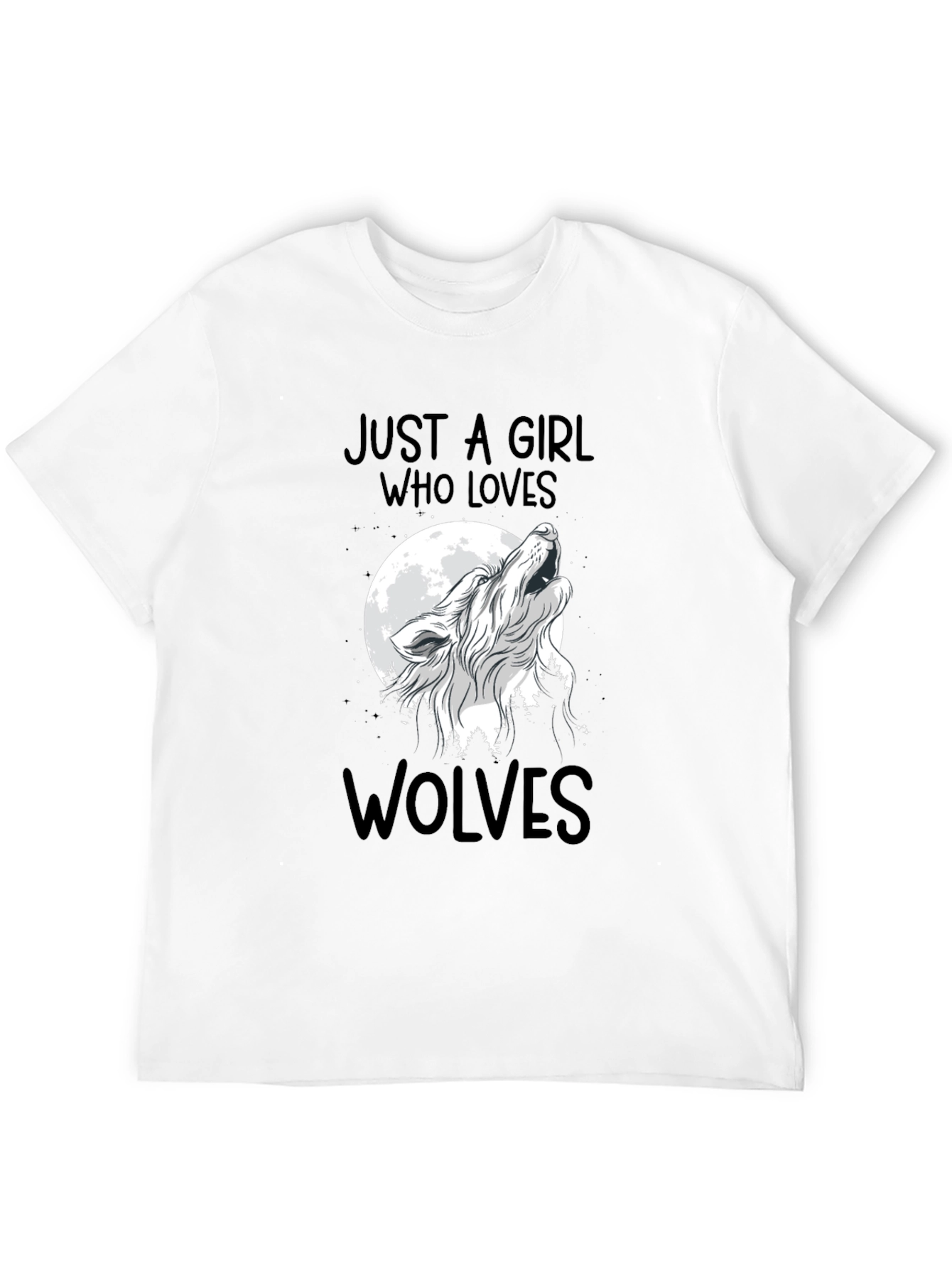 Just A Girl Who Loves Wolves T-Shirt