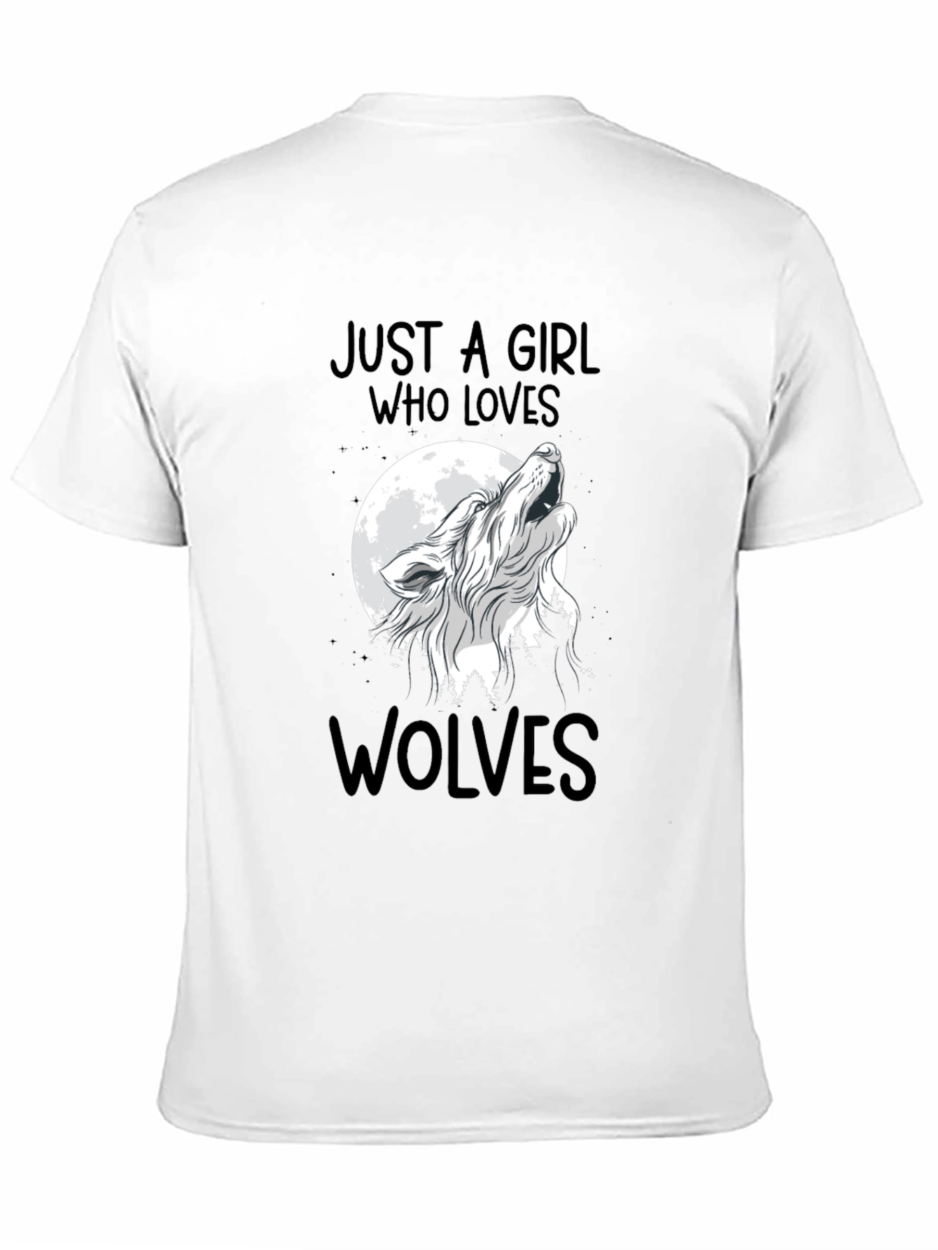 Just A Girl Who Loves Wolves T-Shirt