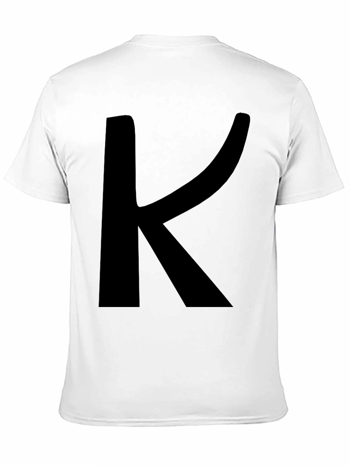 Bold Letter K Black T-Shirt