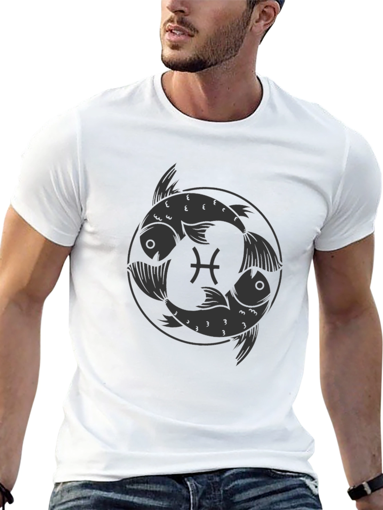 Pisces Zodiac Graphic Tee - Stylish Astrology T-Shirt