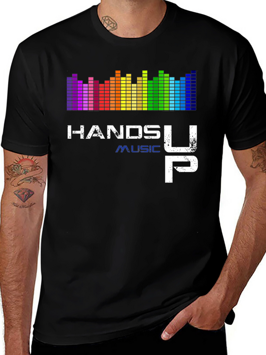 Hands Up Music Graphic Tee