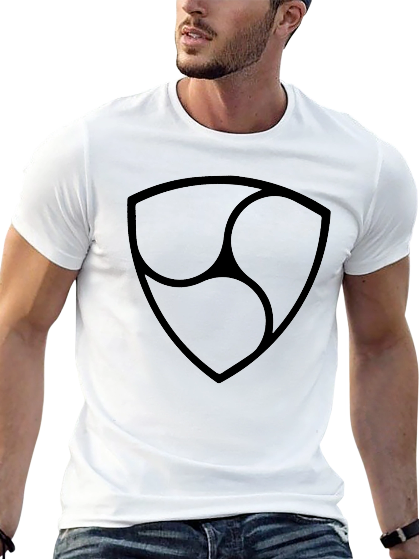 Black Nem Symbol T-Shirt - Casual Style