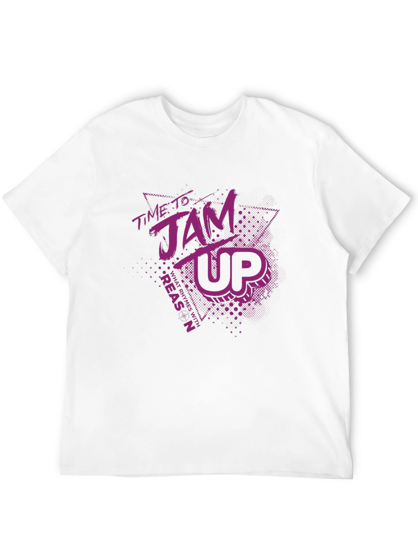 Time To Jam Up Black Graphic Tee