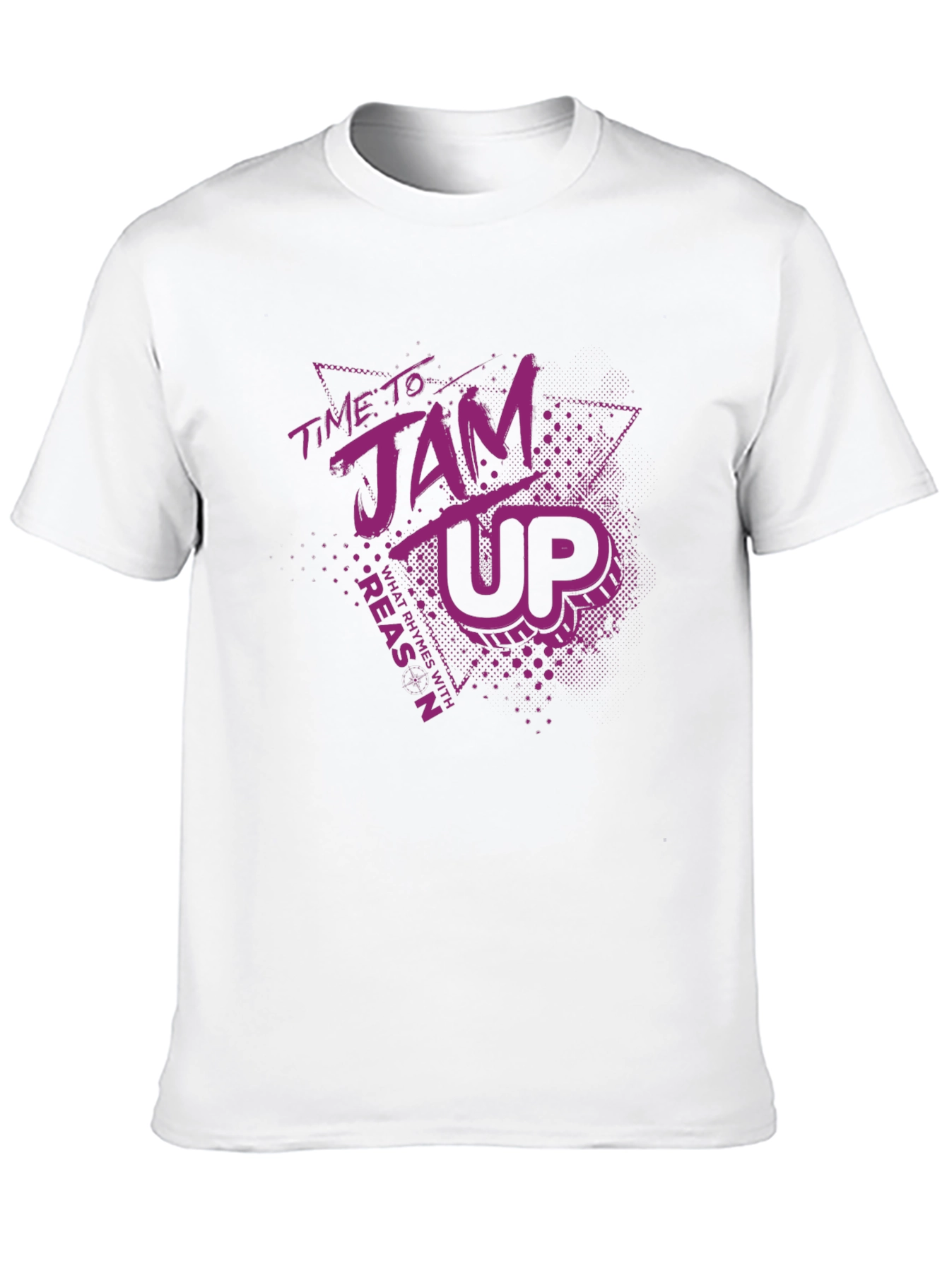 Time To Jam Up Black Graphic Tee