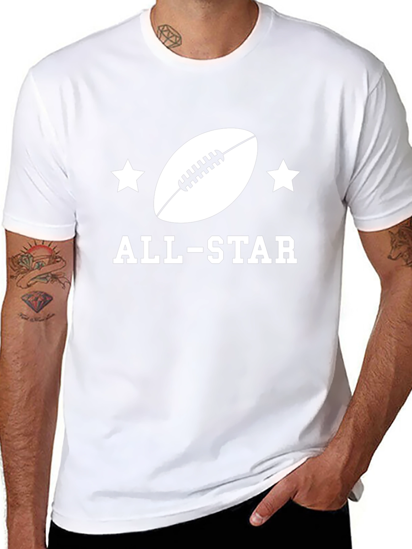 All-Star Football Graphic Tee - Sporty Style