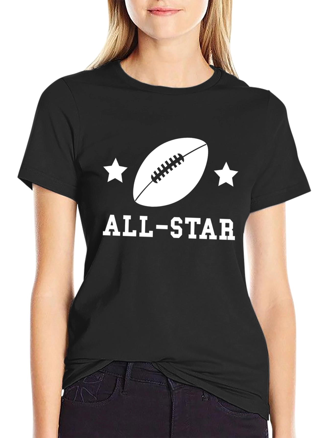 All-Star Football Graphic Tee - Sporty Style