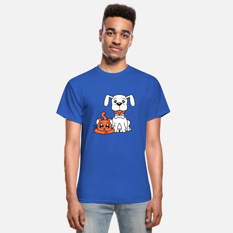 Dog Cat Two Friends Team 2 Kitten Puppy Duo Crew