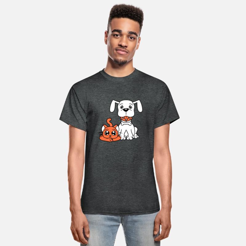 Dog Cat Two Friends Team 2 Kitten Puppy Duo Crew