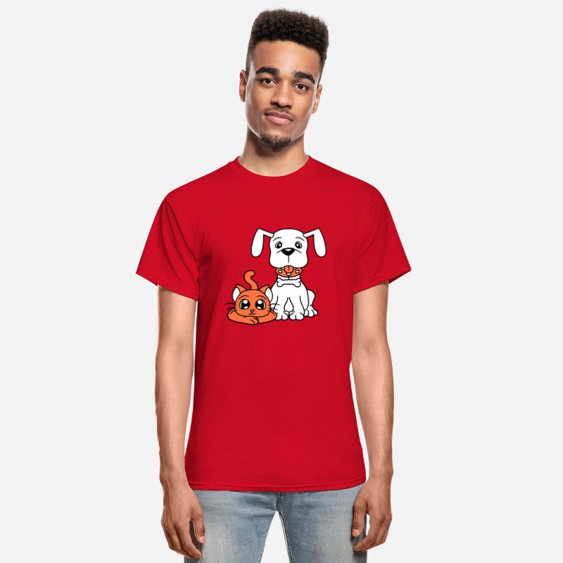 Dog Cat Two Friends Team 2 Kitten Puppy Duo Crew