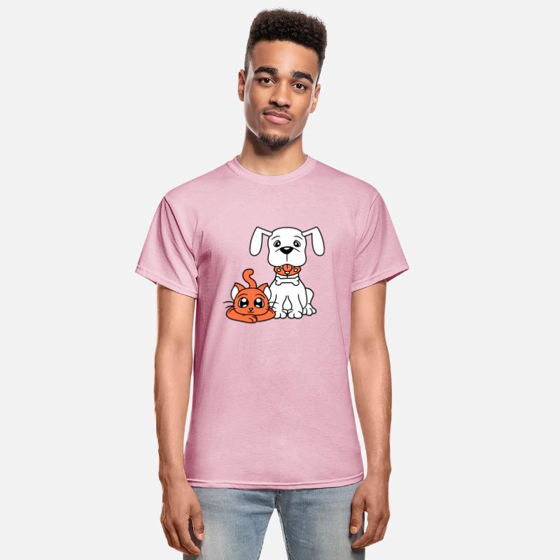 Dog Cat Two Friends Team 2 Kitten Puppy Duo Crew