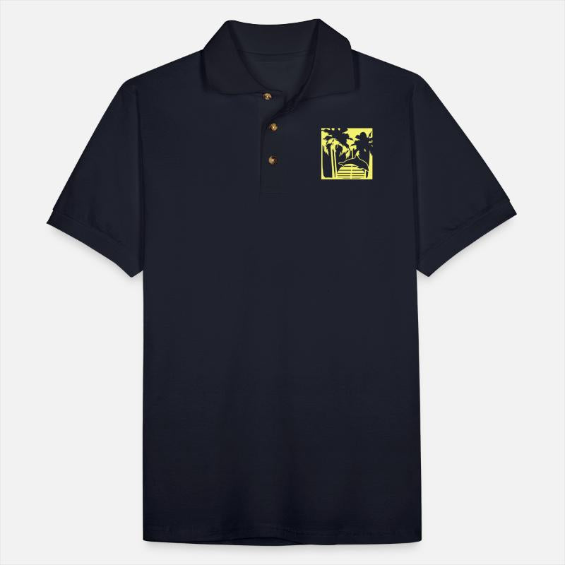 Dolphin Jumping Lines Sun Palm Cool Silhouette Fun