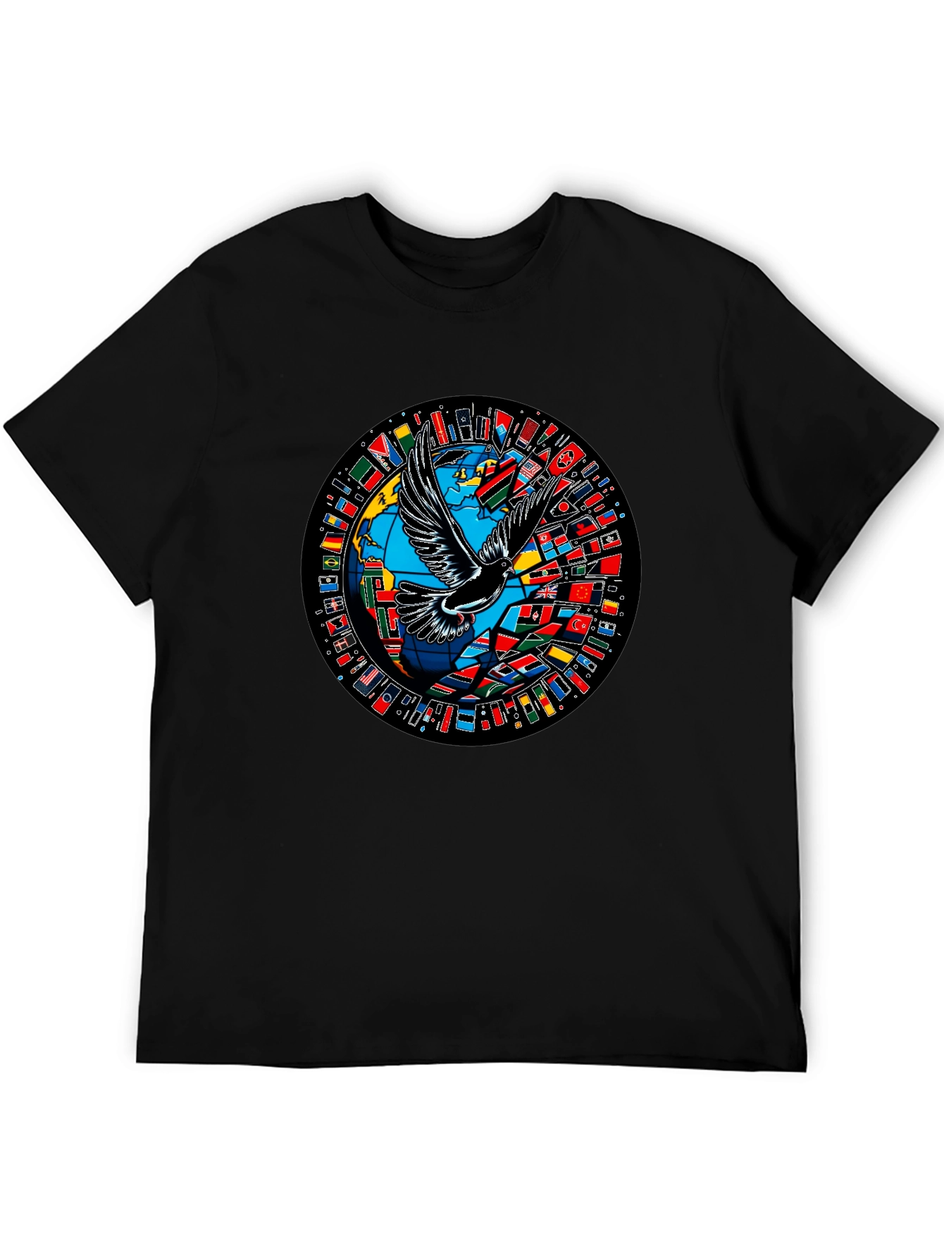 Global Peace Dove Graphic T-Shirt