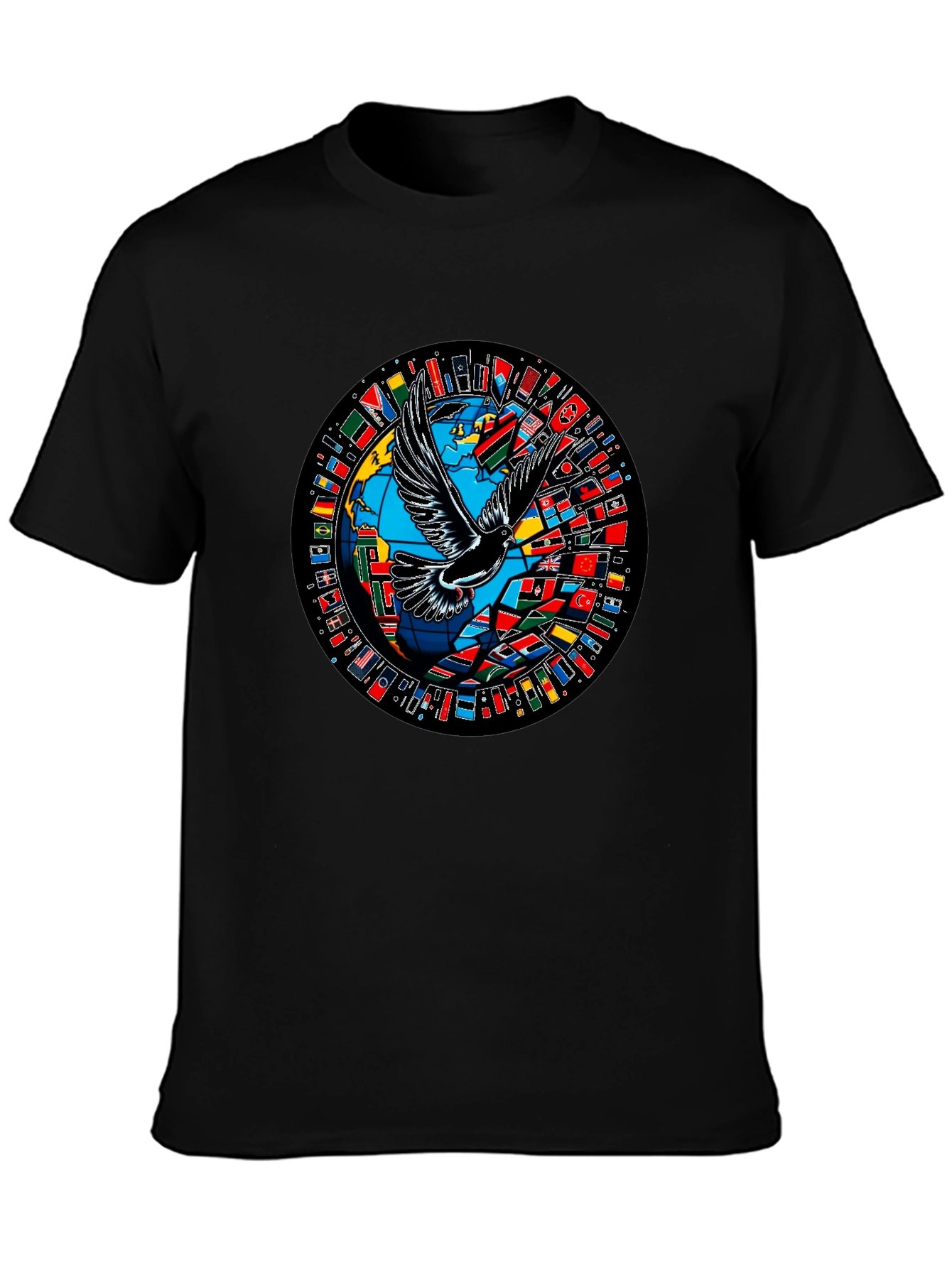 Global Peace Dove Graphic T-Shirt
