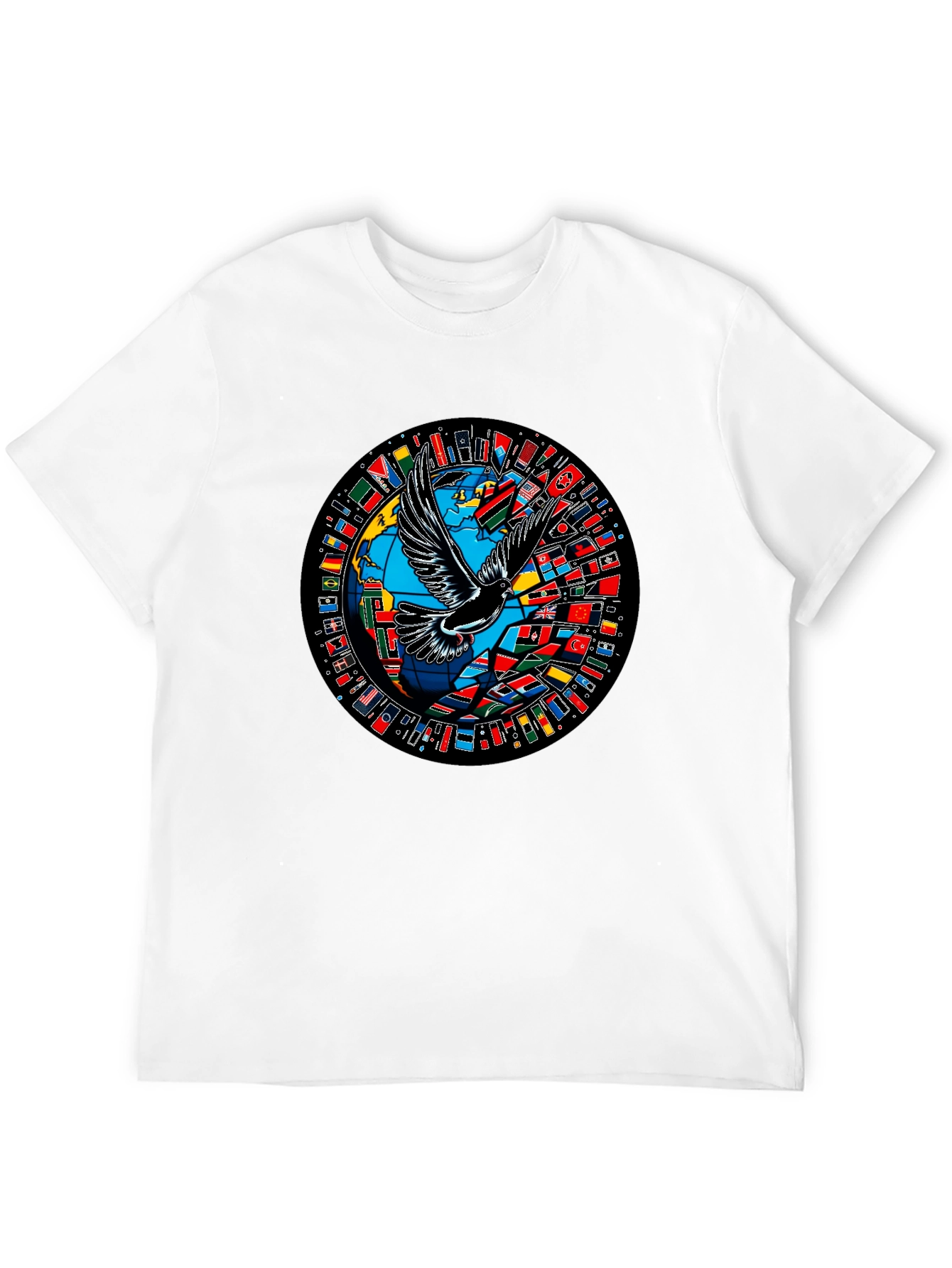 Global Peace Dove Graphic T-Shirt