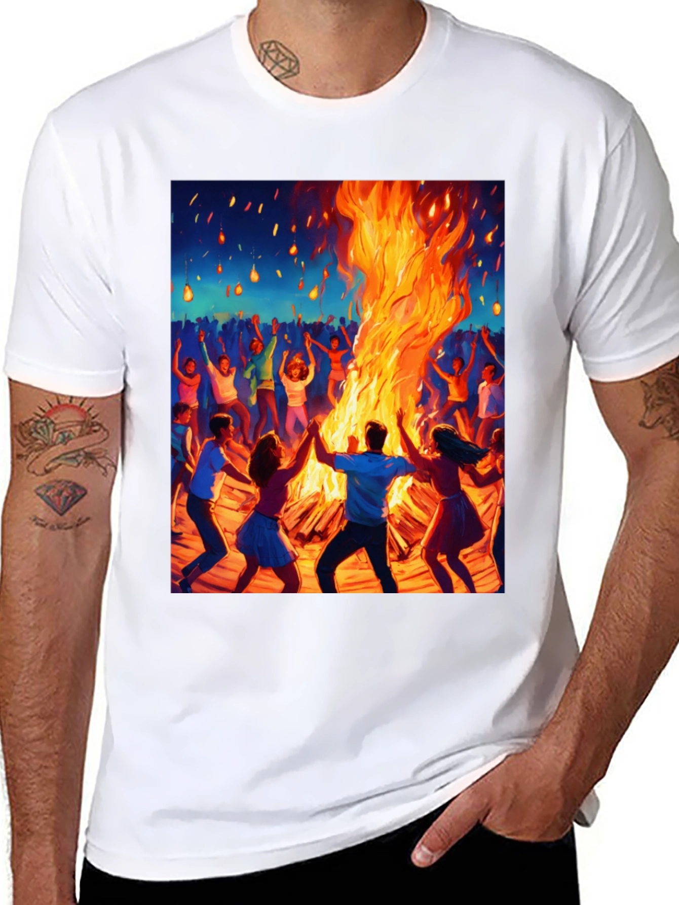 Bonfire Party Graphic T-Shirt