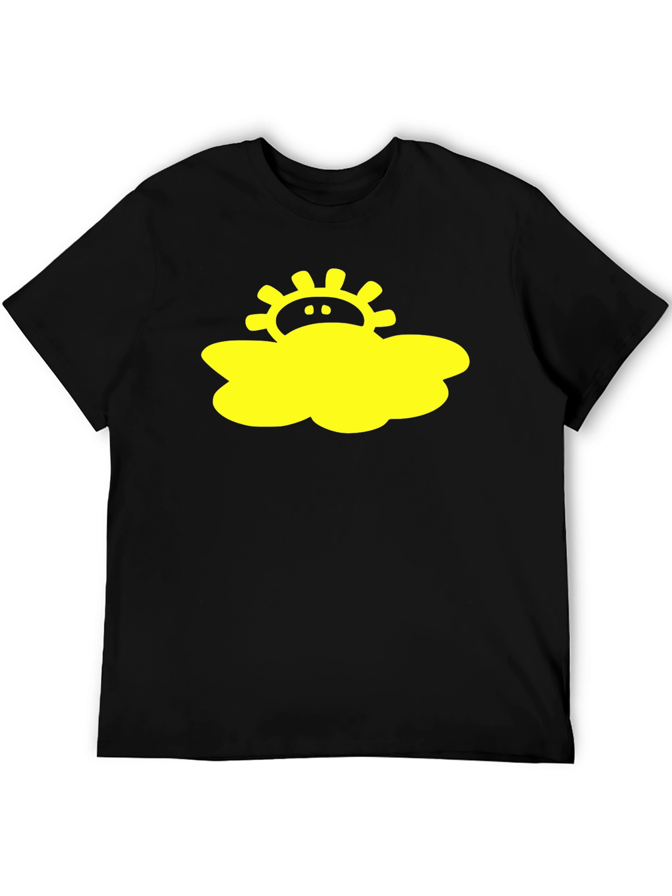 Sunny Cloud Black T-Shirt
