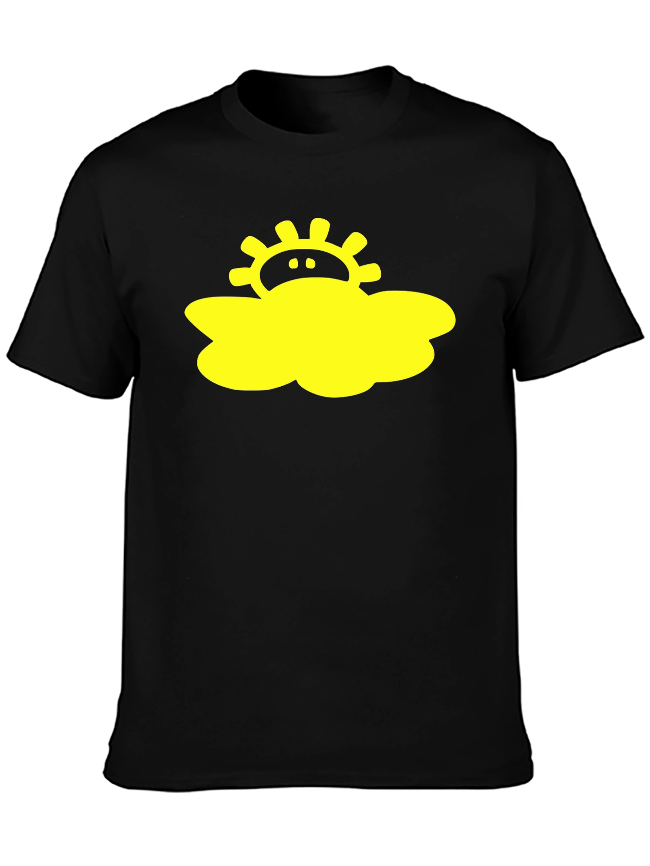 Sunny Cloud Black T-Shirt