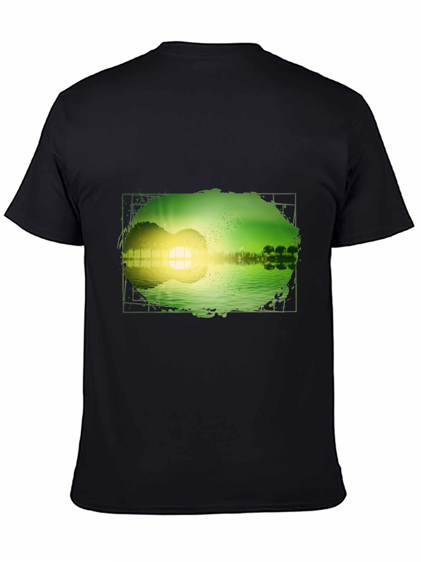 Guitar Sunset T-Shirt - Mens Black Tee
