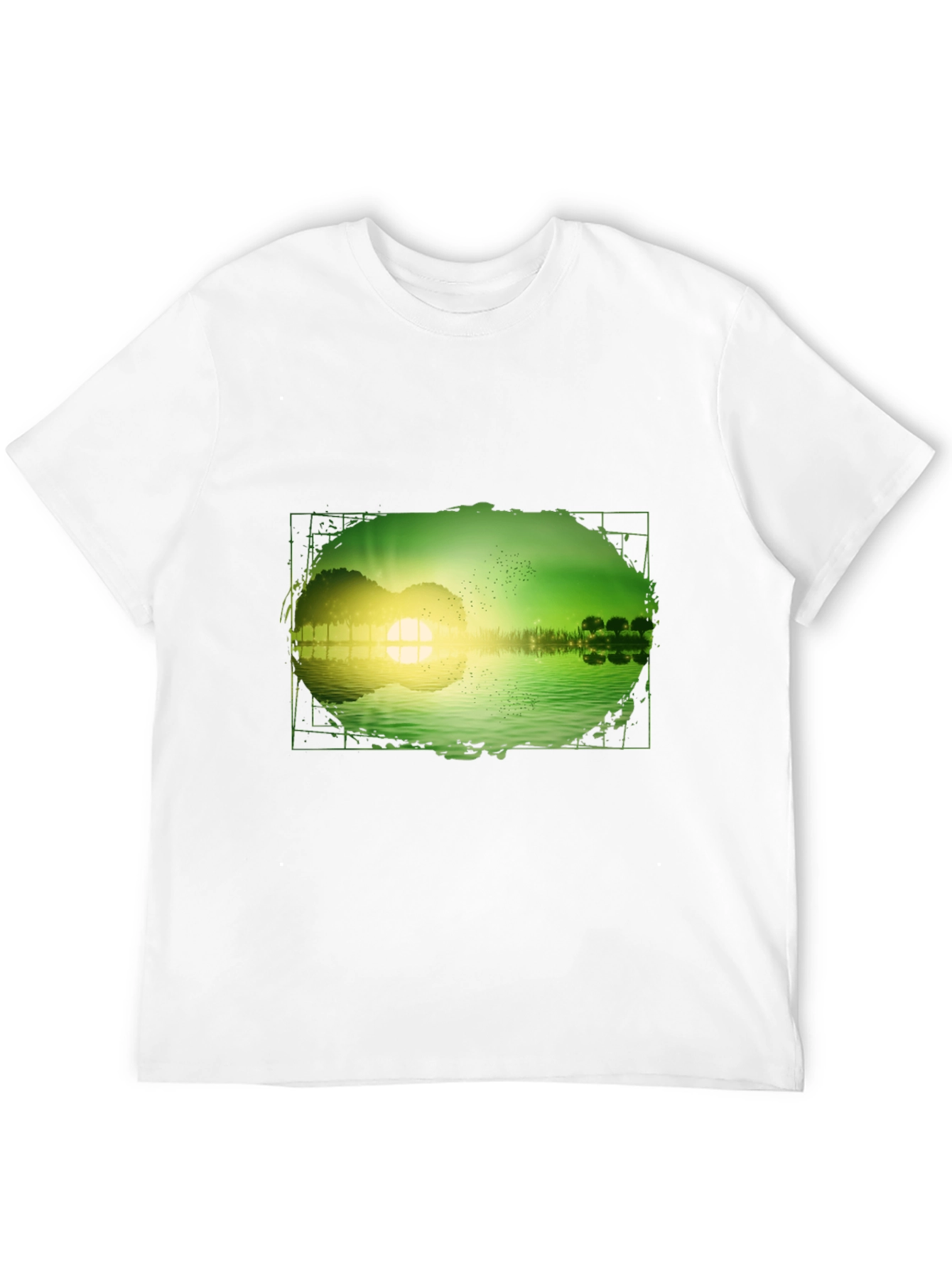 Guitar Sunset T-Shirt - Mens Black Tee