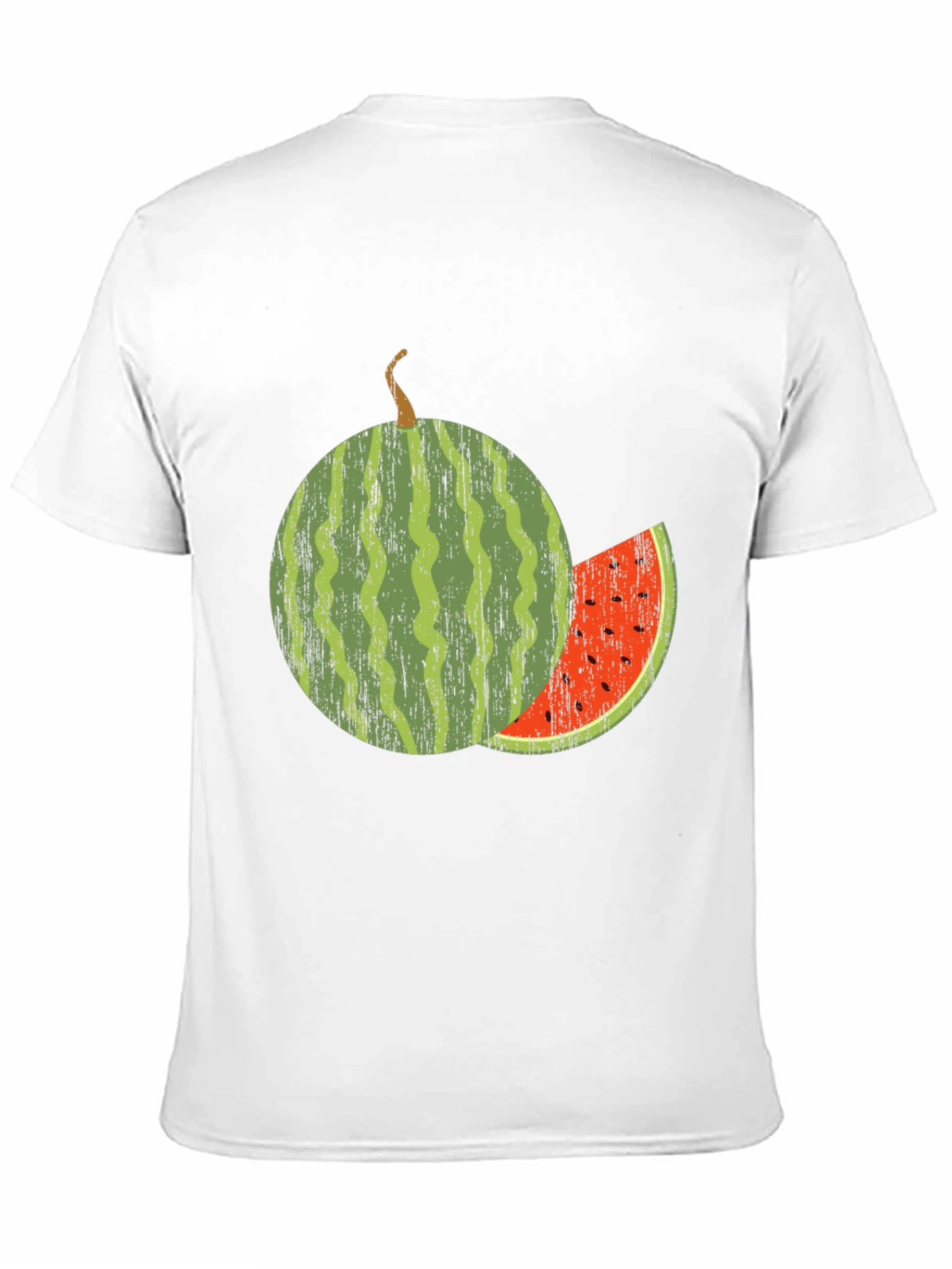Watermelon Graphic Tee - Black Cotton Blend Shirt