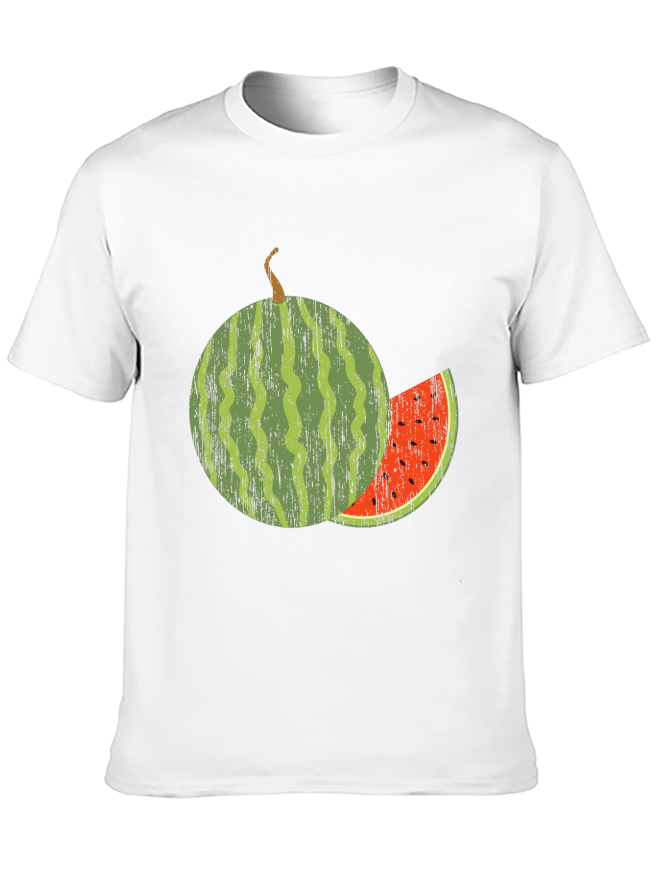 Watermelon Graphic Tee - Black Cotton Blend Shirt