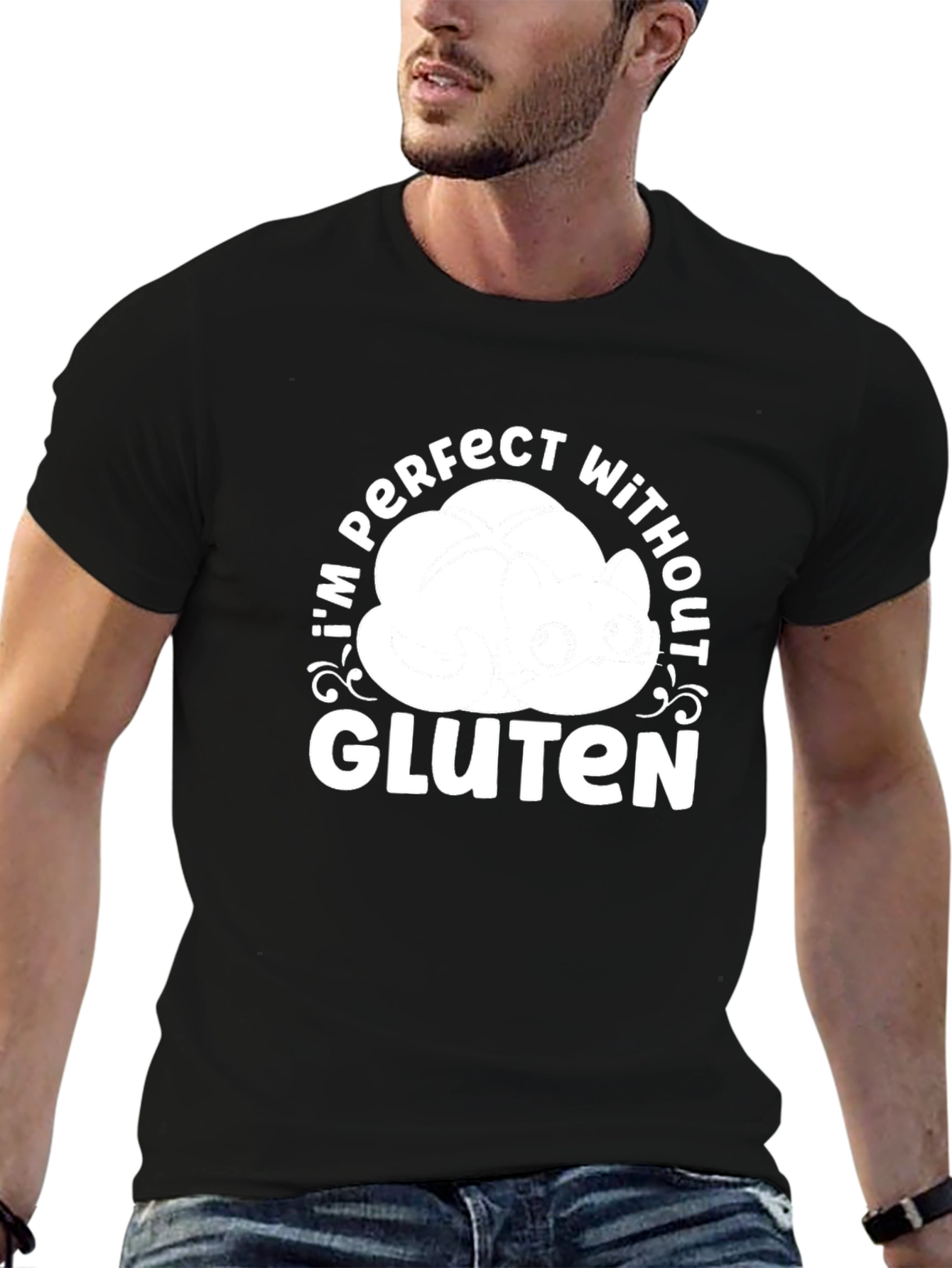 Perfect Without Gluten T-Shirt - Black