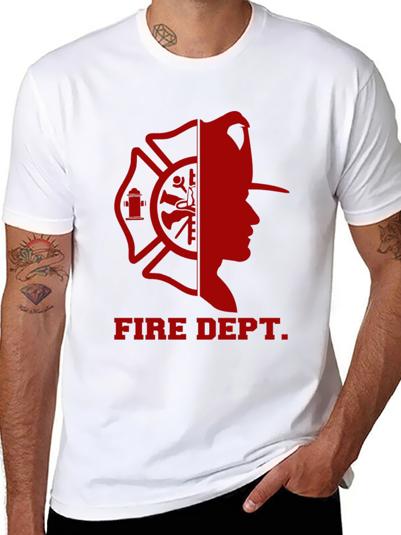 Fire Dept. Graphic T-Shirt