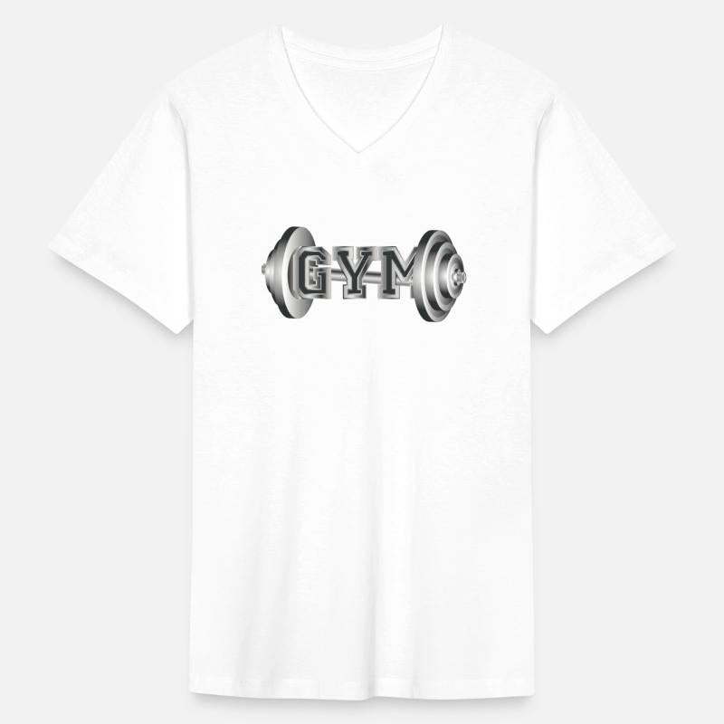 Dumbbell typography for fitness and gym enthusiast