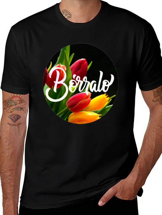 Floral Borralo Graphic T-Shirt - Trendy Casual Wear