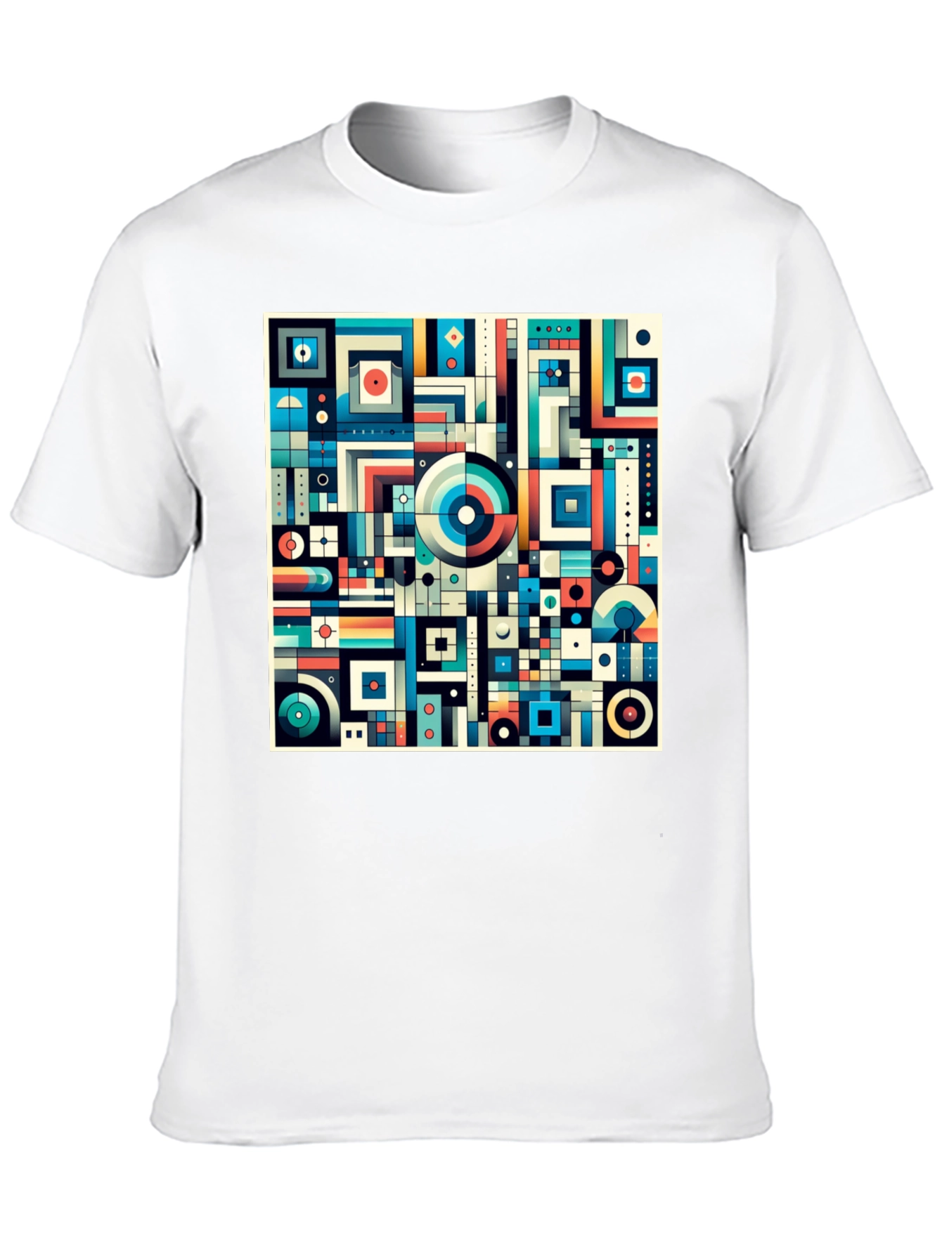 Abstract Geometric Pattern Tee - Modern Art T-Shirt
