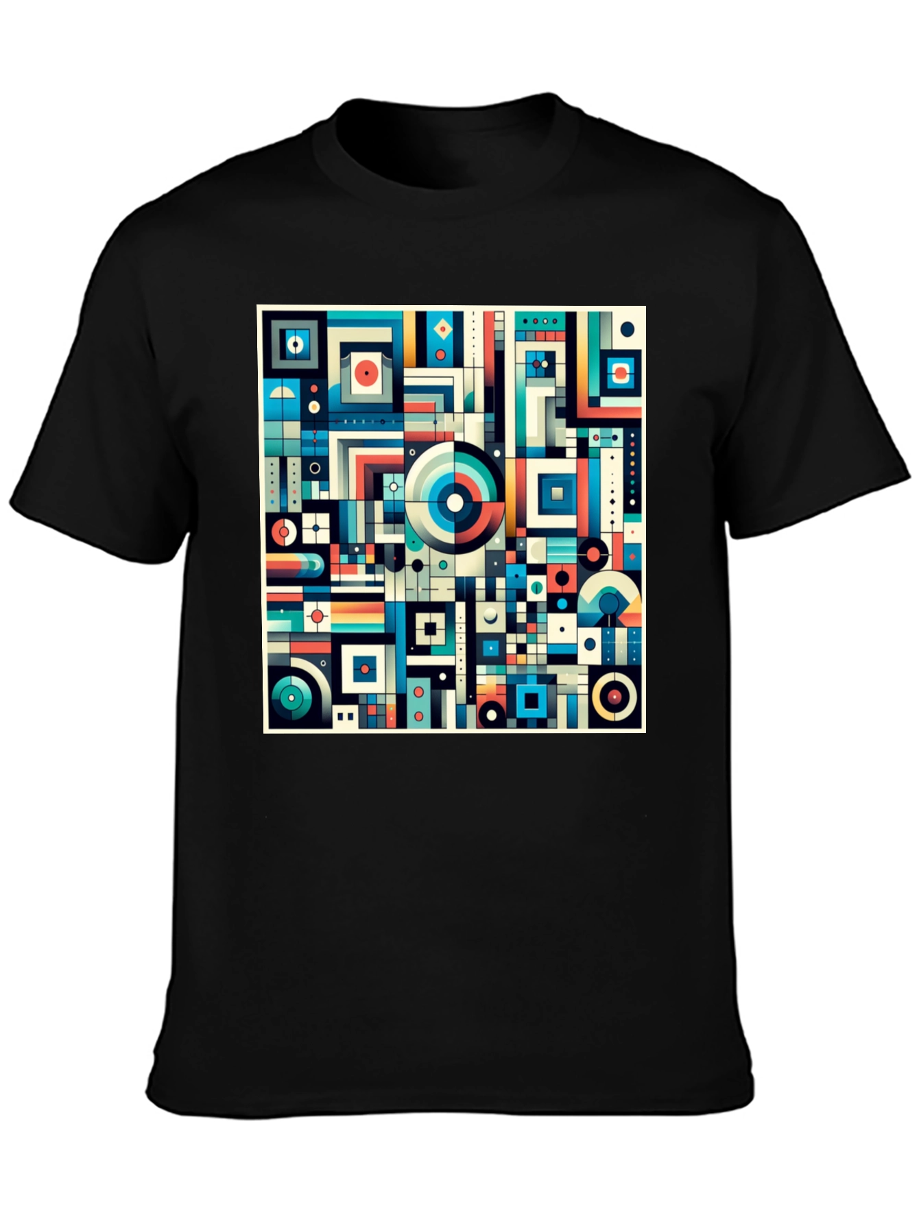 Abstract Geometric Pattern Tee - Modern Art T-Shirt