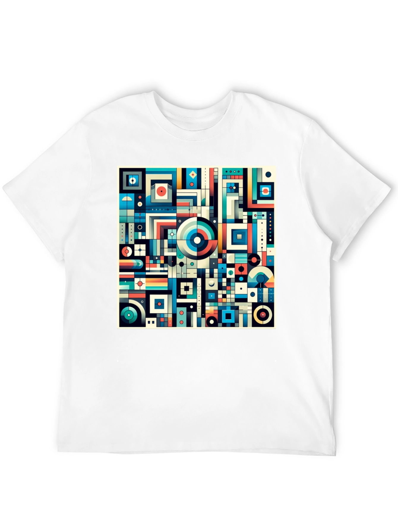 Abstract Geometric Pattern Tee - Modern Art T-Shirt