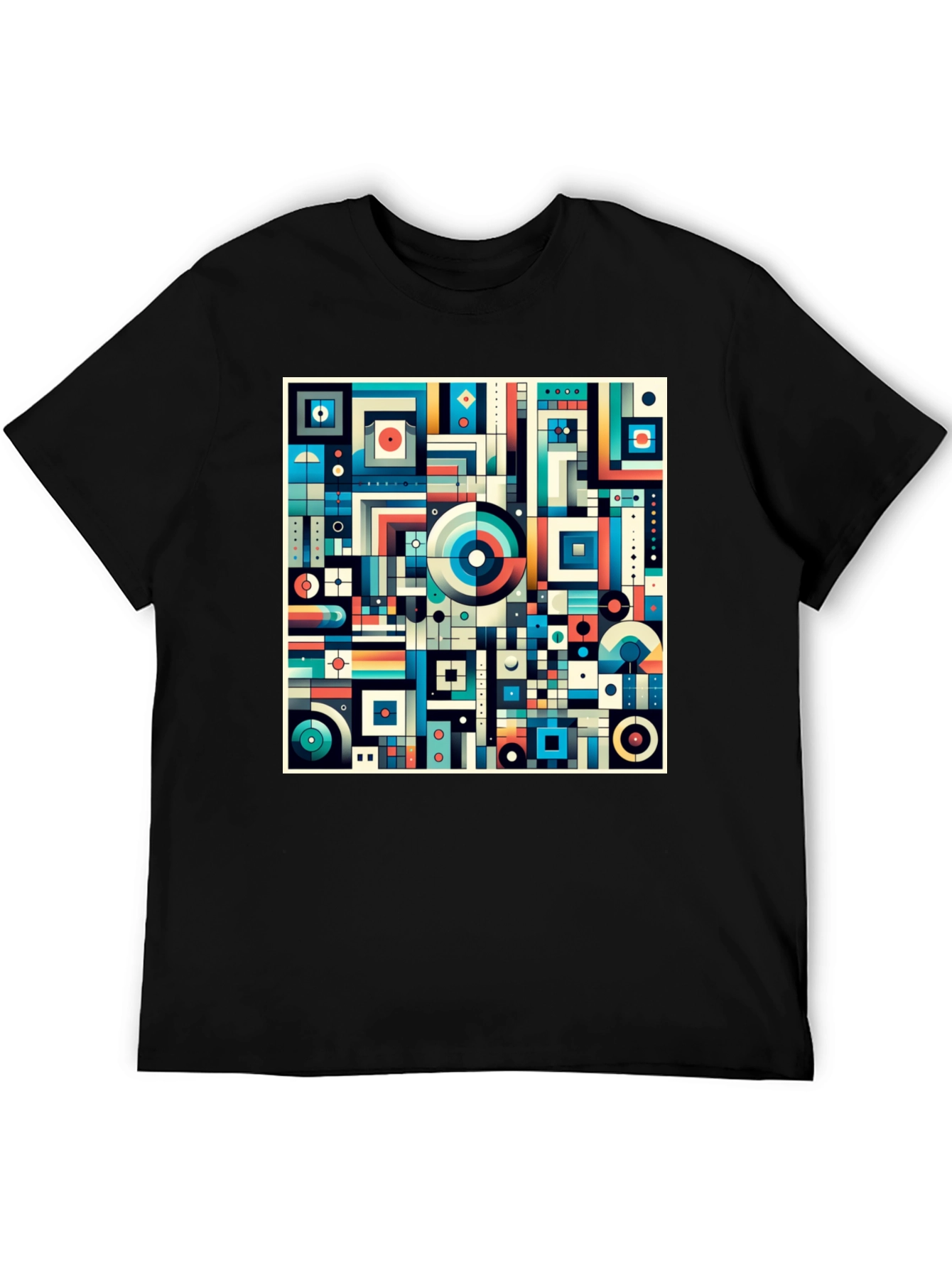Abstract Geometric Pattern Tee - Modern Art T-Shirt