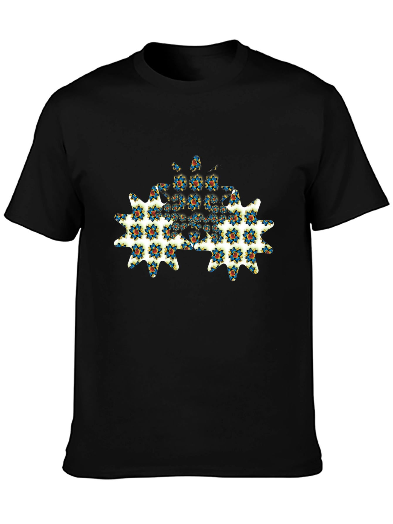Floral Gear Graphic Tee - Modern Menswear