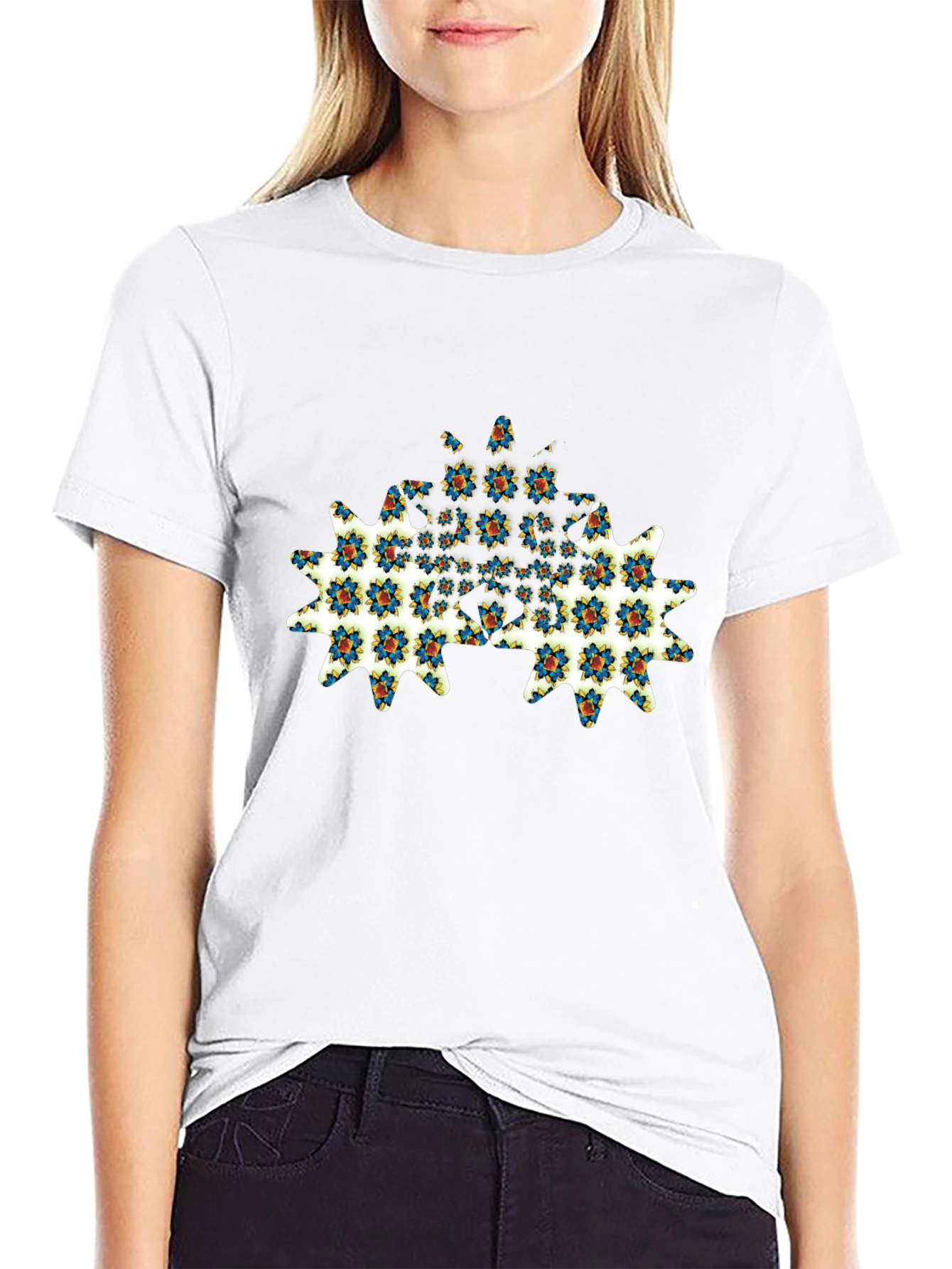Floral Gear Graphic Tee - Modern Menswear