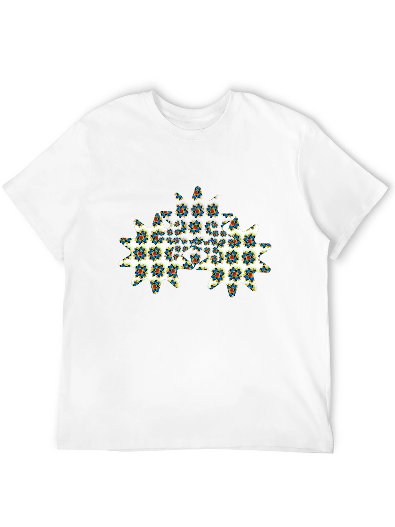 Floral Gear Graphic Tee - Modern Menswear