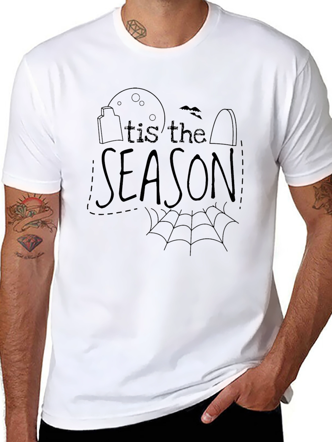 Tis the Season Halloween Black T-Shirt