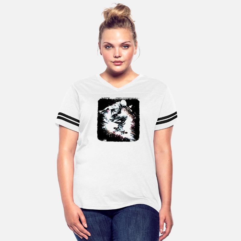 Dynamic Skateboarding Vibe - Negative Space Skater