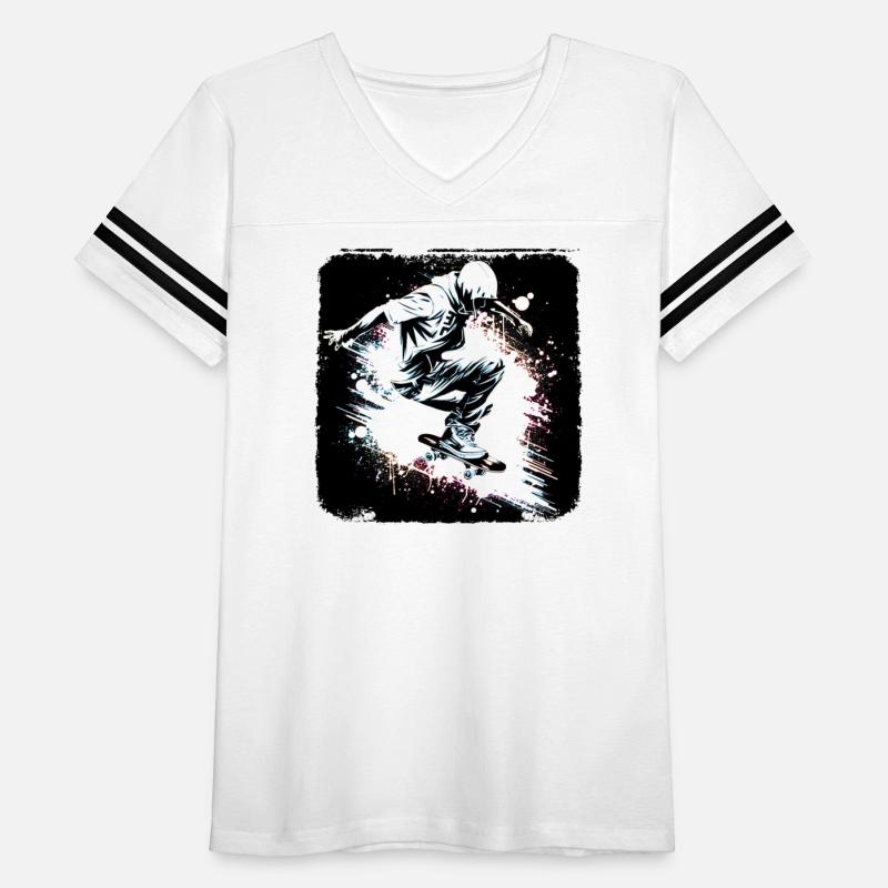 Dynamic Skateboarding Vibe - Negative Space Skater