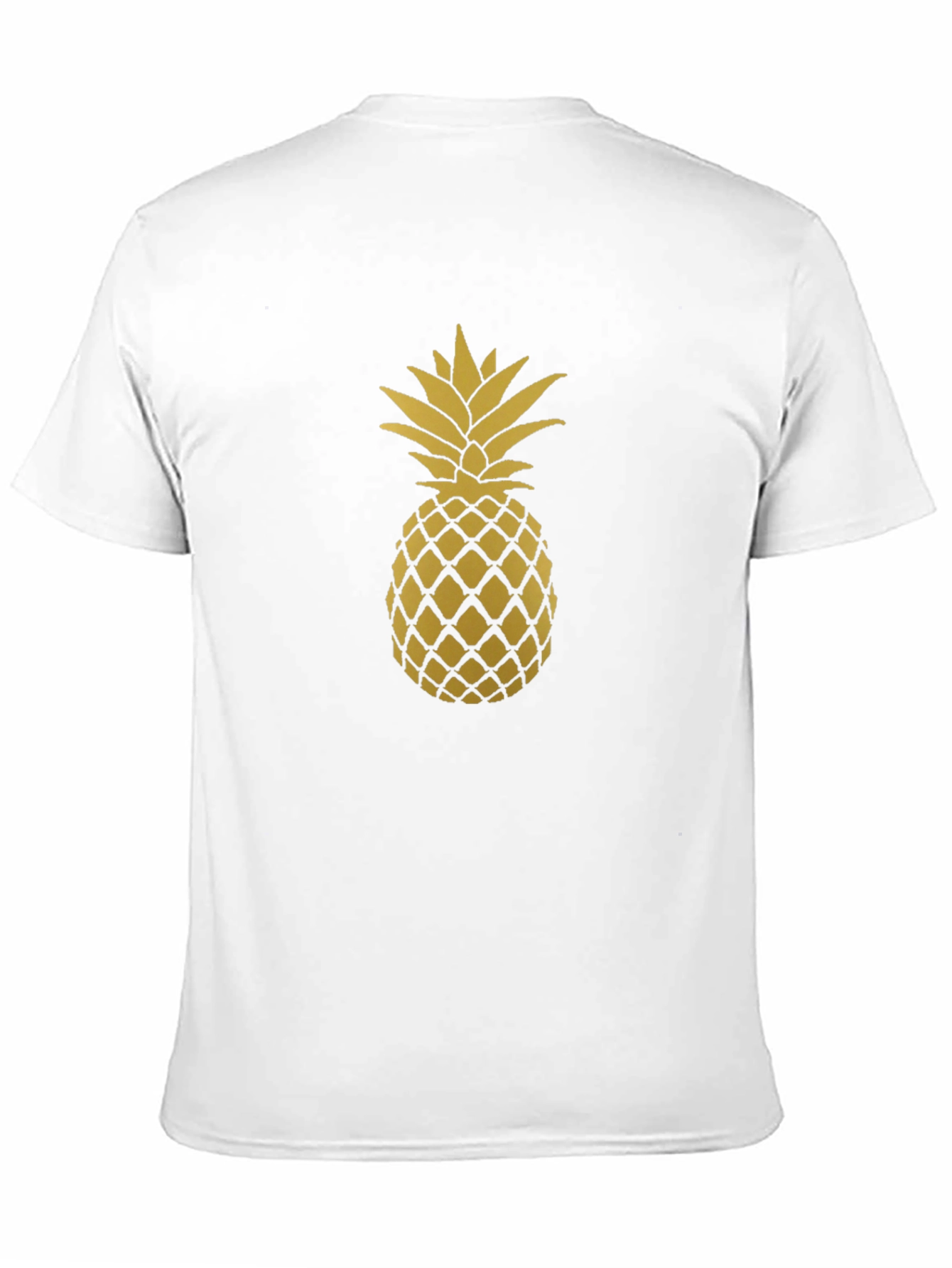 Pineapple Graphic Tee - Black Cotton T-Shirt