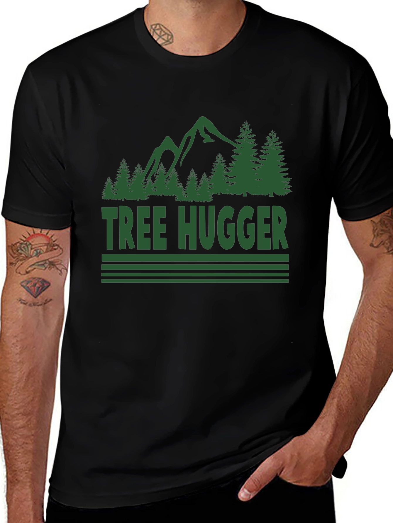 Tree Hugger Graphic Tee - Nature Lover T-Shirt