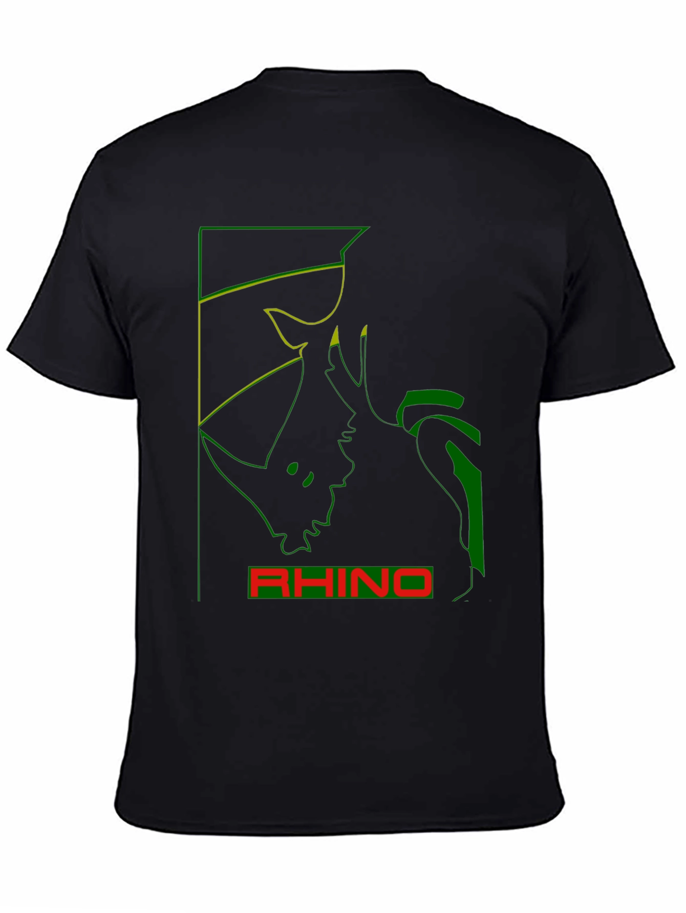 Rhino Graphic Tee - Bold Animal Print T-Shirt