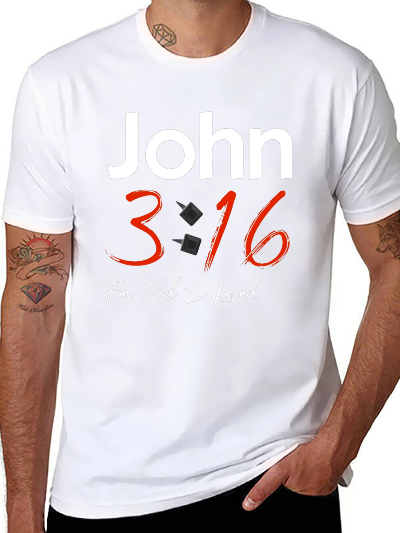 John 3:16 T-Shirt - Religious Christian Apparel