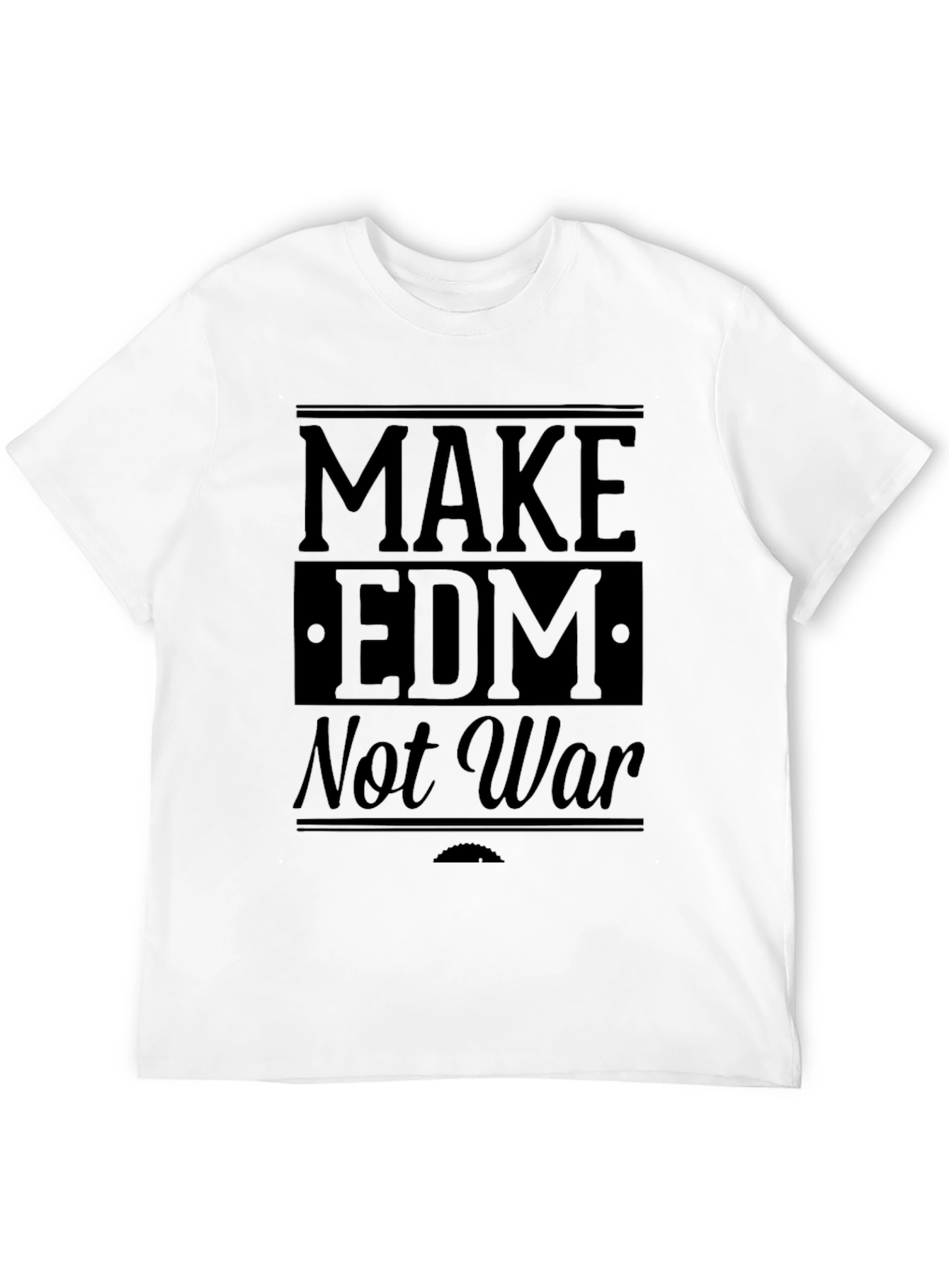 Make EDM Not War Black Graphic Tee